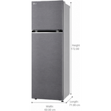 LG 343 L 1 Star Frost Free Double Door Refrigerator with Smart Inverter Compressor, Multi-Air Flow & Smart Diagnosis™ (2026 Model, GLT3416NFDS, Dazzle Steel)