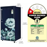 Lloyd 175 L 1 Star Direct Cool Single Door Refrigerator with Toughened Glass Shelves & Honeycomb Crisper (2026 Model, GLDG191AEBCF, Eden Escape Blue)