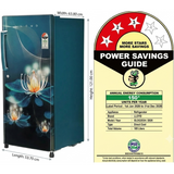 Lloyd 185 L 3 Star Direct Cool Single Door Refrigerator with Honeycomb Crisper & Copper Freeze (Icecool Series, GLDG203ANWCF, 2026 Model, Night Petals Aqua)