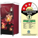 Lloyd 185 L 3 Star Direct Cool Single Door Refrigerator with Honeycomb Crisper & Copper Freeze (Icecool Series, GLDG203ANWCF, 2026 Model, Night Petals Wine)