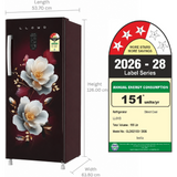 Lloyd 195 L 3 Star Inverter Direct Cool Single Door Refrigerator (GLDG213DJWAI, Gold Jade Wine, Rapid Freeze Technology, Toughened Glass Shelves, 2026 Model)