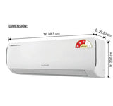 Lloyd 1.50 T GLS18I3AGDSC (NF) Vogue Series 3 Star Convertible 6-in-1 Turbo Cool, Clean Filter Indication Copper Condenser Inverter Split Air Conditioner (White)