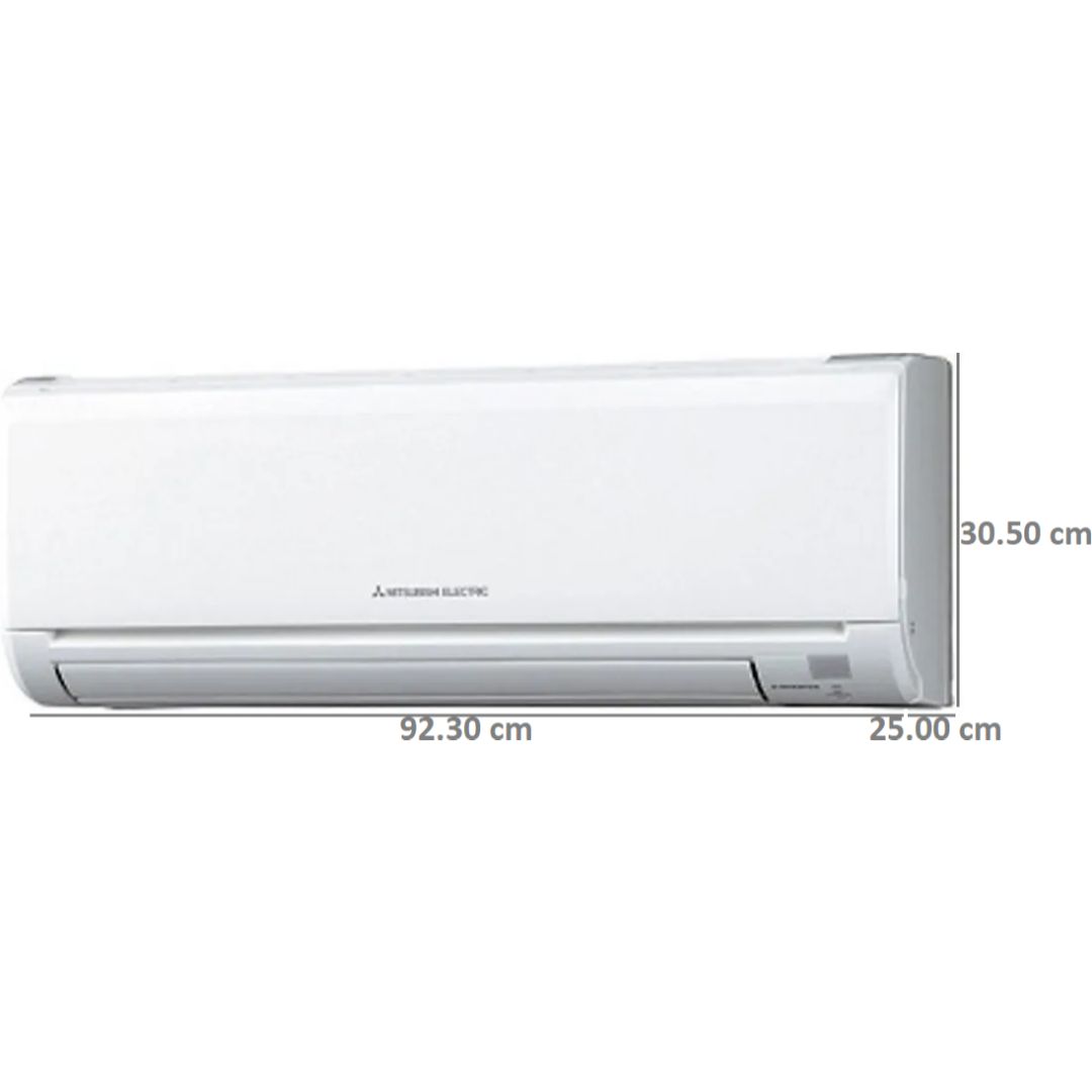 Mitsubishi 1.50 T MSY-GN18VF-D1 (INV 4Star) 4 Star Electric Wide and Long Airflow with Powerful Cool System Inverter Split Air Conditioner (2023 Model, White)