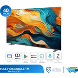 Haier 101.0 Centimeter (40) H40K85EFX Full HD Google Assistant with Smart Remote Control Smart Google LED TV (2024 Edition, Black)