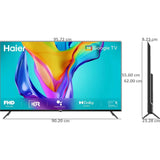 Haier K85FFX Series Full HD Google Assistant with Smart Remote Control Smart Google LED TV (2025 Edition, Black)