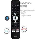 Haier K85FUX Series 4K Ultra HD Google Assistant with Smart Remote Control Quad-Core Processor Smart Google LED TV (2025 Edition, Black)