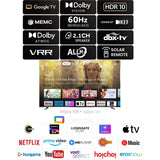 Haier M80FUX Series 4K Ultra HD Dolby Vision & Game with Google Assistant Smart Remote Control Smart Mini LED Google TV (2025 Edition, Black)