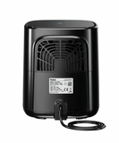 Haier 5.0 L HAF-D503B 1500W Digital Display & Touch Control Glass Window with Inbuilt Light with 3 D Hot Circulation & 12 Rich Recipes Air Fryer (Black)
