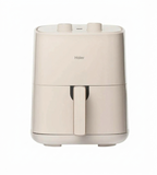 Haier 5.0 L HAF-M503I 1500W Knob Manual Control Adjustable Temperature Control with 3 D Hot Circulation Auto Cut-Off & 10 Rich Recipes Air Fryer (Ivory)