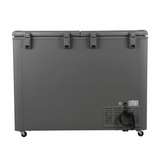 Haier 335.0 L HFC-335DET4 4 Star 5 Side Freezing Dual Condenser Power Embossed PCM Liner Convertible Frost Free Double Door Hard Top Deep Freezer (2026 Model, Titanium Grey)