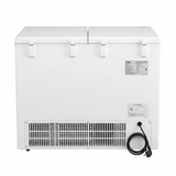Haier 500.0 L HFC-500DPW5 5 Star 5 Side Freezing Dual Condenser Power Metal Liner with 70mm PUF Thickness Convertible Frost Free Double Door Hard Top Deep Freezer (2026 Model, White)