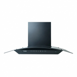 Haier 60 Centimeter HIH-G1600-IN 1500 m³/hr Auto Clean with Oil Collector Touch & Gesture Control Filterless Wall Mounted Curved Glass Chimney (Glossy Black)