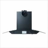 Haier 60 Centimeter HIH-G1600-IN 1500 m³/hr Auto Clean with Oil Collector Touch & Gesture Control Filterless Wall Mounted Curved Glass Chimney (Glossy Black)