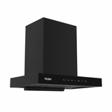 Haier 60 Centimeter HIH-T1600-IN 1500 m³/hr Auto Clean with Oil Collector Touch & Gesture Control Filterless Wall Mounted T-Shaped Chimney (Black)