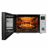 Haier 28.0 L HIL2801DBSJ Dual Heating Element with Jog Wheel & Push Button Stainless Steel Cavity Convection Microwave Oven (Black)