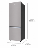 Haier 237 L 1 Star Frost Free Double Door Bottom Mount Refrigerator (Moon Silver, HRB-2871EMSA-P, 2026 Model)