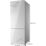 Haier 265.0 L HRB-3153PMG-P 3 Star 8 in 1 Convertible Inverter Frost Free Double Door Bottom Mount Refrigerator (Mirror Glass)