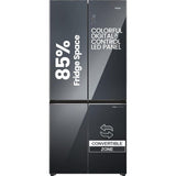 Haier 520.0 L HRB-600MGU1-P 3 Star IPX5 Waterproof Wi-Fi Enabled Sunlit Interior Digital Invertor Compressor Convertible Colorful Digital Display Frost Free Side-By-Side Refrigerator (Mirror Glass)