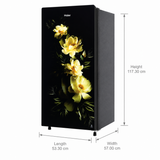 Haier 185 L 1 Star Inverter Direct Cool Single Door Refrigerator (HRD-2061SCGA-N, Coral Charm Glass)