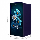 Haier 185 L 1 Star Direct Cool Single Door Refrigerator Marine Anemone Glass (HRD-2061SMAA-N)