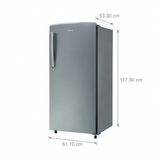 Haier 185 L 1 Star Direct Cool Single Door Refrigerator Moon Silver (HRD-2061SMSA-N, Toughened Glass Shelves)