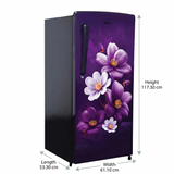 Haier 185 L 1 Star Direct Cool Single Door Refrigerator Purple Anemone (HRD-2061SPAA-N)