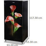 Haier 185.0 L HRD-2062CKC-N 2 Star Direct Cool Single Door Refrigerator (Black Calla)