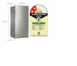Haier 190 L 2 Star Direct-Cool Single Door Refrigerator (HRD-2112BBSA-N, Toughened Glass Shelves, Brushline Silver, 2026 Model)