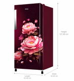 Haier 190 L 3 Star Direct Cool Single Door Refrigerator (Red Blossom, HRD-2113CRBA-N, 2026 Model)