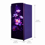 Haier 205 L 1 Star Direct Cool Single Door Refrigerator (HRD-2261SPMA-N, Purple Magnolia, 2026 Model, Toughened Glass Shelves)
