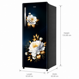 Haier 215 L 2 Star Direct Cool Single Door Refrigerator (HRD-2362CMFA-N, Marine Freesia, Toughened Glass Shelves)