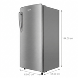 Haier 235 L 1 Star Direct Cool Single Door Refrigerator Star Grey Finish (HRD-2561SGSA-N, Toughened Glass Shelves)