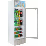 Haier 350.0 L HVC-375GHC Direct Cool Single Door Upright Visi Cooler (White)
