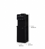 Haier 3.35 L HWD-3BPFMR 3 Taps (Hot, Cold, Normal) Anti-Rodent Floor Mounted Water Dispenser (Black)