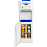 Haier 3.35 L HWD-3WFMR Floor Mounted 3L Storage Capacity Hot/ Normal/ Cold Tap Separate Cabinet Refrigerator Water Dispenser (White & Blue)