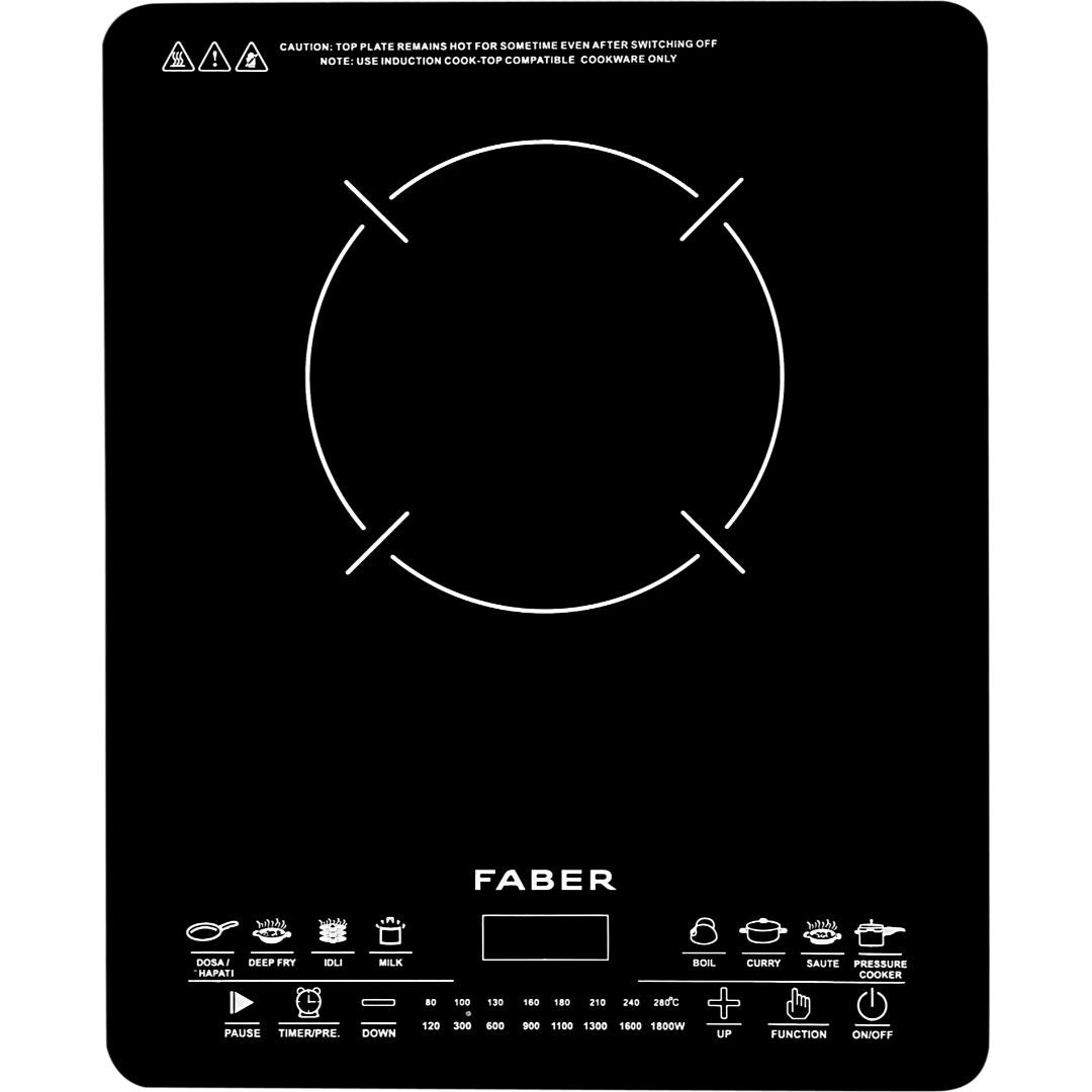 Franke Faber FIS Remo BK 1800W Touch Panel Induction Cooktop (Black)