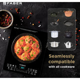 Franke Faber FIS Remo BK 1800W Touch Panel Induction Cooktop (Black)