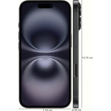 Apple 15.54 Centimeter (6.1) IPHONE 16 128GB Dual Rear Camera 48 MP + 12 MP, 12MP Front Camera Super Retina XDR OLED Display iOS Apple A18 Chip, Hexa Core Processor Smartphones Mobile