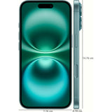 Apple 15.54 Centimeter (6.1) IPHONE 16 128GB Dual Rear Camera 48 MP + 12 MP, 12MP Front Camera Super Retina XDR OLED Display iOS Apple A18 Chip, Hexa Core Processor Smartphones Mobile