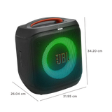 JBL JBLPBENCOREESS2IN PartyBox Encore Essential 2 (2025 Launch), 100W Wireless Bluetooth Party Speaker with AI Sound Boost, Dynamic Light Show, Up to 15 Hours Playtime, Auracast, Mic & Guitar Input (Black)