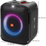 JBL 100W JBLPBENCOREESSIN 5.1 Channel Encore Essential Monstrous Pro Sound Dynamic Light Show Party Box App Portable Bluetooth Party Speaker (Black)