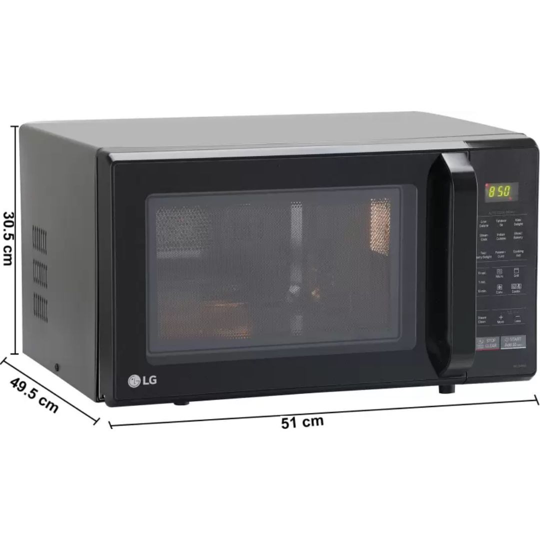 LG 28.0 L, MC2846BG.DBKQILN Convection, with Free Starter Kit Microwave Oven (Black)