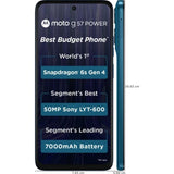 Motorola G57 Power 5G 17.07 Centimeter (6.72) Dual Rear Camera 50MP Sony LYTIA™ 600 Sensor + 8MP & 8 MP Front Camera 120Hz Full HD+ LCD Display Qualcomm® Snapdragon® 6s Gen 4 (4nm) Octa Core Processor Smartphones Mobile