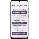 Motorola G67 Power 5G 17.02 Centimeter (6.7) Dual Rear Camera 50MP Sony LYTIA™ 600 Sensor + 8MP & 32 MP Front Camera 120Hz Full HD+ LCD Display Qualcomm® Snapdragon® 7s Gen 2 (4nm) Octa Core Processor Smartphones Mobile