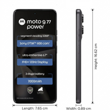 Motorola G77 Power 5G 17.07 Centimeter (6.72) Dual Rear Camera 50MP Sony LYTIA™ 600 Sensor + 8MP & 32 MP Front Camera 120Hz Full HD+ LCD Display MediaTek® Dimensity® 6400 (6nm) Octa Core Processor Smartphones Mobile