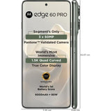 Motorola EDGE 60 PRO 5G 17.02 Centimeter (6.7) Triple Camera 50MP + 50MP  + 10MP & 50 MP Front Camera 120Hz Super HD+ 1.5K pOLED Quad Curved Display MediaTek Dimensity 8350 Extreme Octa Core Processor Smartphones Mobile