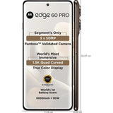 Motorola EDGE 60 PRO 5G 17.02 Centimeter (6.7) Triple Camera 50MP + 50MP  + 10MP & 50 MP Front Camera 120Hz Super HD+ 1.5K pOLED Quad Curved Display MediaTek Dimensity 8350 Extreme Octa Core Processor Smartphones Mobile