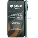 Motorola EDGE 70 Fusion 5G 17.27 Centimeter (6.80) Dual Rear Camera 50MP Sony - LYTIA™ 710 Sensor + 13MP Ultrawide Angle & 32 MP Front Camera 144Hz 1.5K Super HD Extreme AMOLED Display Qualcomm® Snapdragon® 7s Gen 4 Octa Core Processor Smartphones Mobile