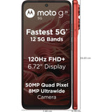 Motorola G35 5G 17.07 Centimeter (6.72) Dual Rear Camera 50MP Quad Pixel + 8MP Ultrawide Camera & 16 MP Front Camera 120Hz FHD+ LTPS LCD Display with Vision Booster UniSOC T760 (6 nm) Octa Core Processor Smartphones Mobile