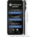 Motorola G37 Power 5G 16.94 Centimeter (6.66) Dual Rear Camera 50MP Quad Pixel Rear Camera & 8 MP Front Camera 120Hz HD+ LCD Display MediaTek Dimensity 6400 (6 nm) Octa Core Processor Smartphones Mobile